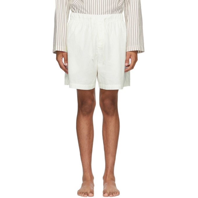 Photo: Tekla White Striped Pyjama Shorts