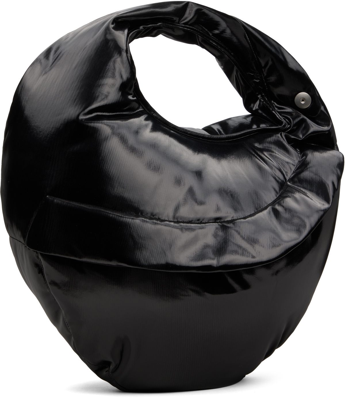 【Omar Afridi】Foamed Lidia Bag BLACK Omar Afridi Glossy Enamel Foamed Lidia Bag - Black | Garmentory