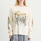 Story mfg. Women's Long Sleeve Grateful T-Shirt in Ecru