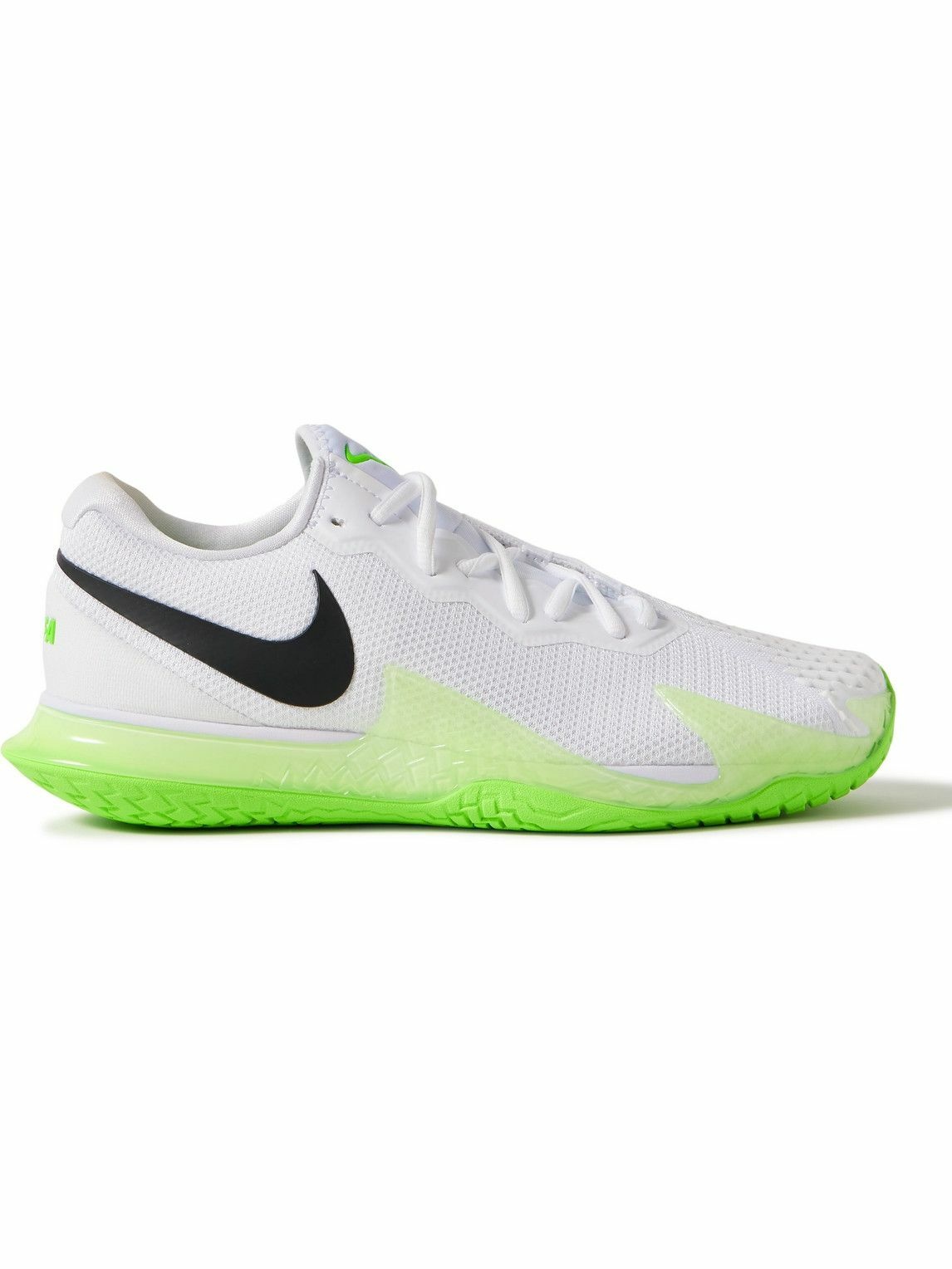 Photo: Nike Tennis - NikeCourt Zoom Vapor Cage 4 Rafa Rubber-Trimmed Mesh Sneakers - White
