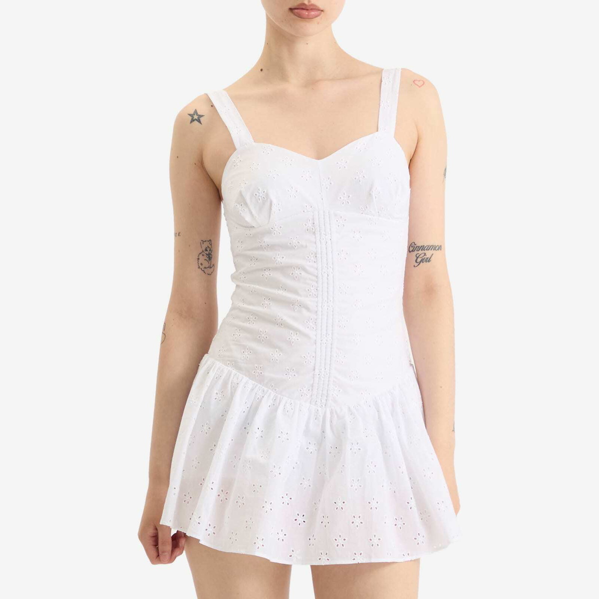 Peachy Den Women's Dylan Romper Dress in Daisy