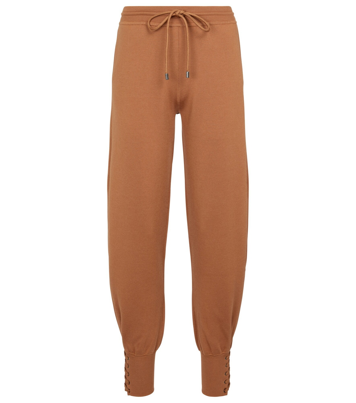 Chloe - Wool and silk-blend sweatpants