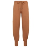 Chloe - Wool and silk-blend sweatpants