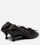 Herbert Levine Gather Around ruched leather pumps