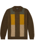 Beams Plus - Colour-Block Jacquard-Knit Polo Shirt - Unknown