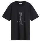 Norse Projects Men's x Daniel Frost Map Master Print T-shirt in Dark Navy