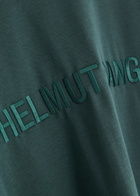 Helmut Lang Logo-embroidered Cotton T-shirt Blue