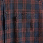 END. x YMC Curtis Shirt Shadow Plaid in Plum/Black Plaid