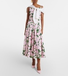Carolina Herrera Cropped silk and cotton cardigan