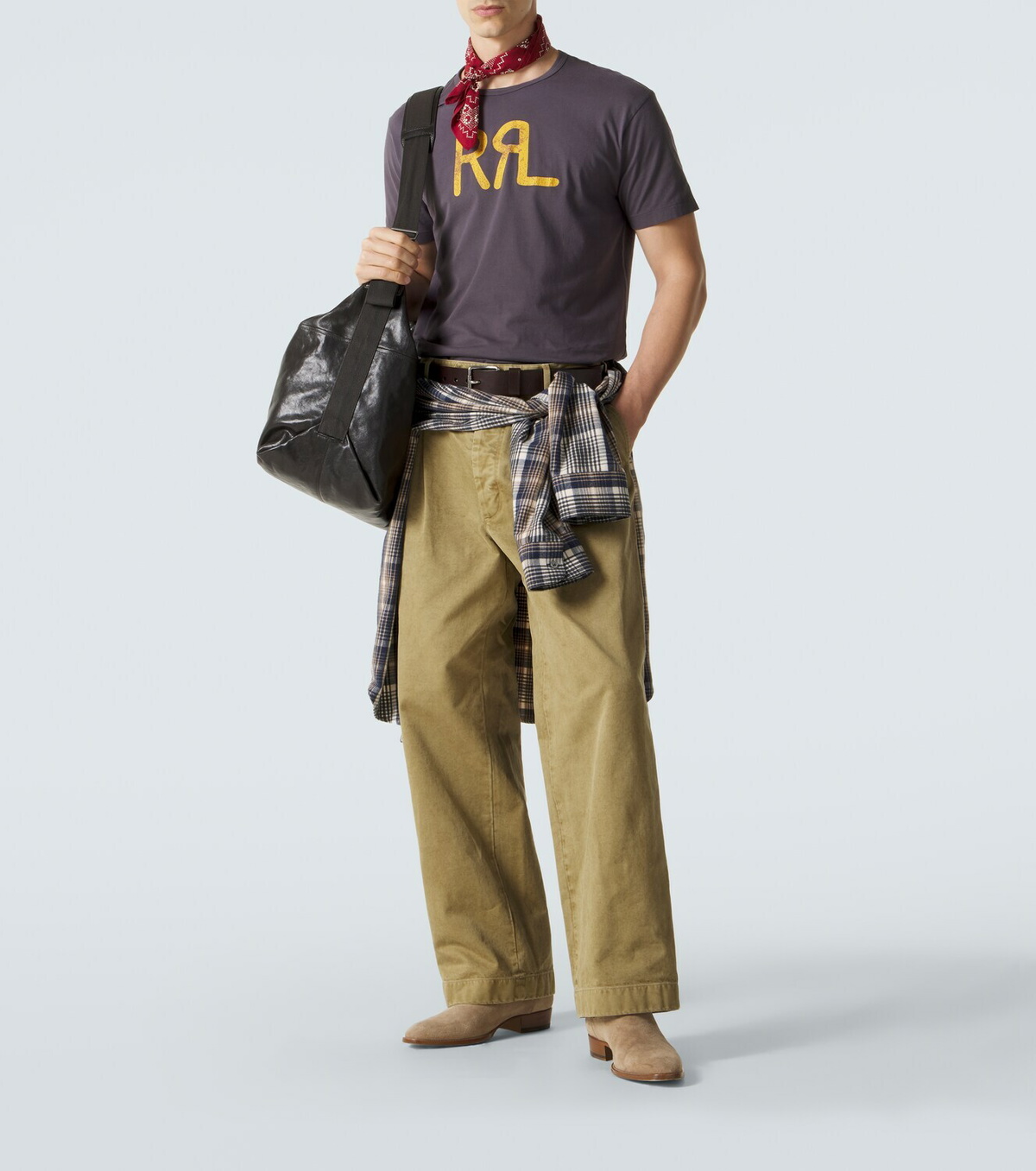 RRL Logo cotton jersey T-shirt
