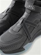 APL Athletic Propulsion Labs - SUPERFUTURE Rubber-Trimmed TechLoom High-Top Sneakers - Black
