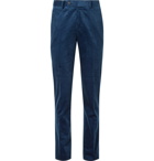 Brunello Cucinelli - Slim-Fit Cotton-Corduroy Suit Trousers - Blue