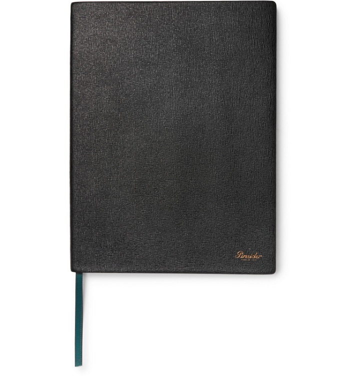 Photo: Pineider - Milano Leather Notebook - Black