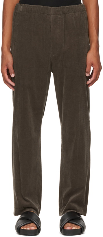 Photo: AURALEE Brown Finx Easy Trousers