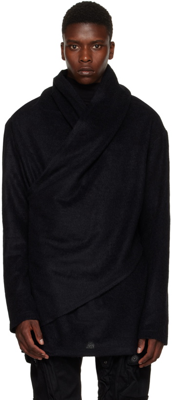 Photo: Julius Black Drape Turtleneck