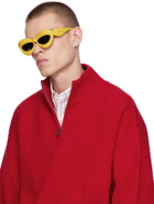 LOEWE Yellow Inflated Cat-Eye Sunglasses