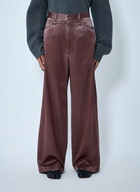 Issey Miyake Satin Wide-Leg Jeans