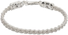 Emanuele Bicocchi Silver Braided Bracelet