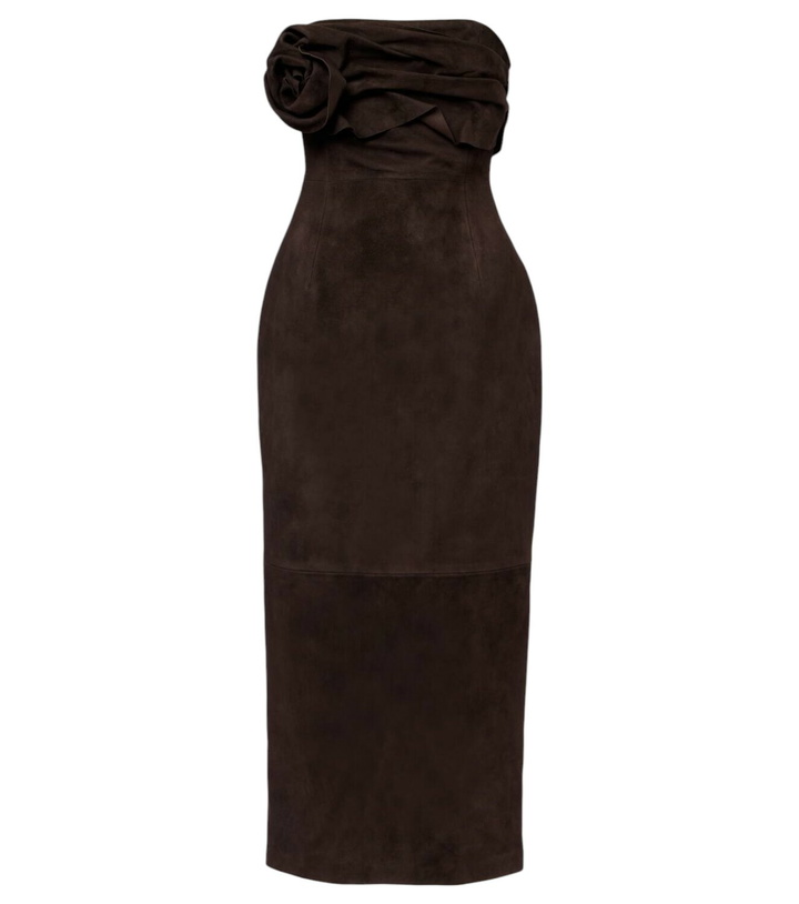 Blooma | Denim Floral Appliqué Bodycon Dress