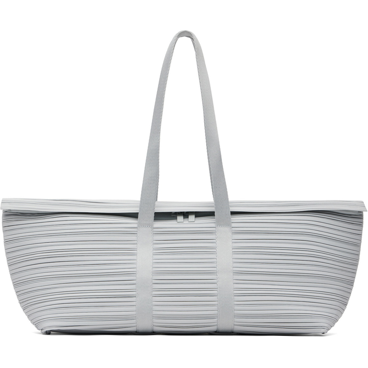 PLEATS PLEASE ISSEY MIYAKE Gray Pleats Boston Bag