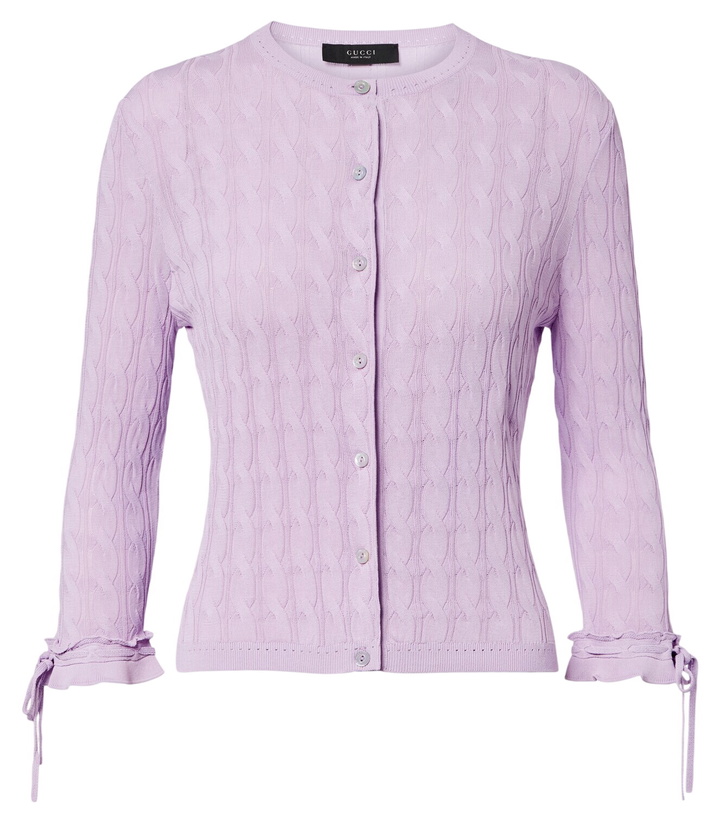 Photo: Gucci Cable-knit cardigan