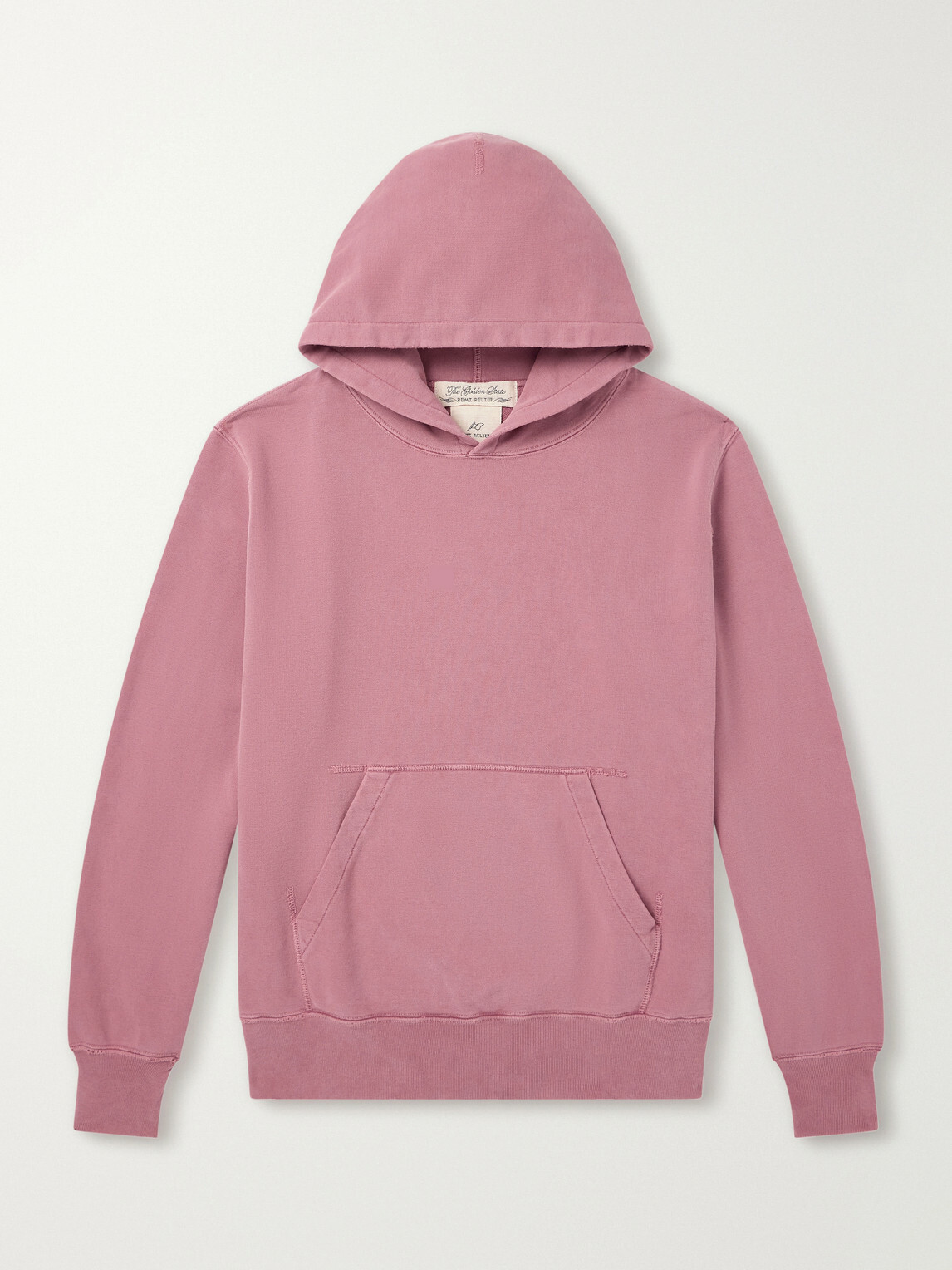 Remi Relief - Cotton-Fleece Hoodie - Red