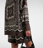Nili Lotan Alfie printed silk twill shirt