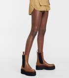 Paris Texas - Leather platform Chelsea boots