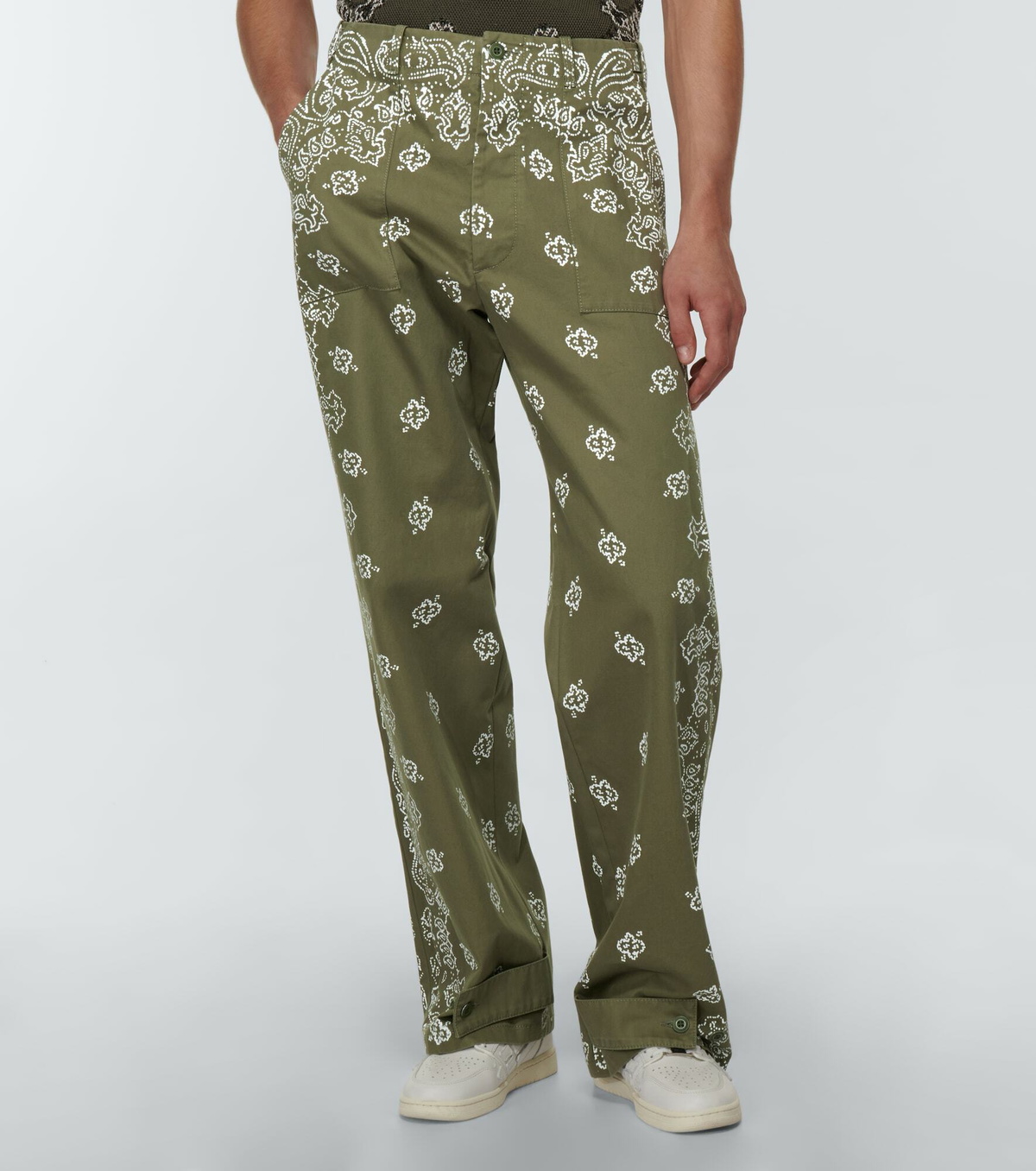 Amiri - Bandana wide-leg cotton pants Amiri