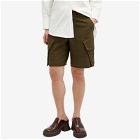 JW Anderson Women's Cargo Tailored Shorts in Olive