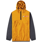 Comme des Garçons Play x K-Way Half Zip Block Colour Jacket in Orange/Black