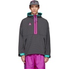 Nike ACG Grey and Purple Grid Track Jacket