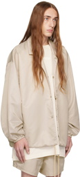 Fear of God ESSENTIALS Taupe Drawstring Jacket
