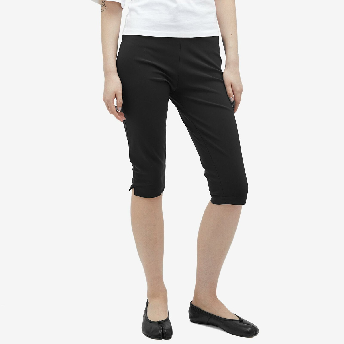 Róhe Women's Capri Scuba Trousers in Black