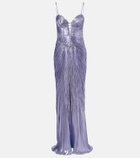 Maria Lucia Hohan Sara silk-blend bustier gown
