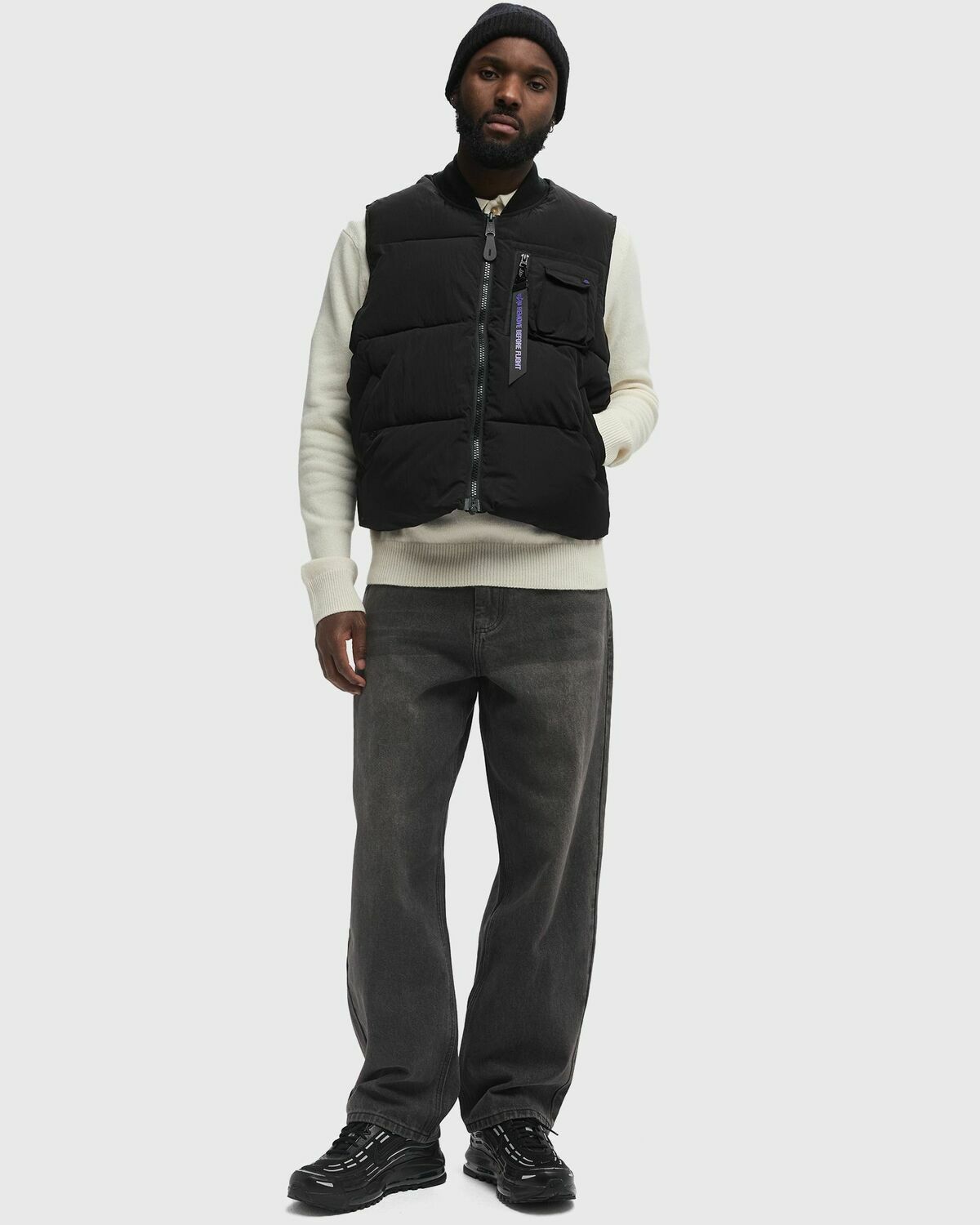 Alpha Industries MA-1 Puffer Vest UV Black Men