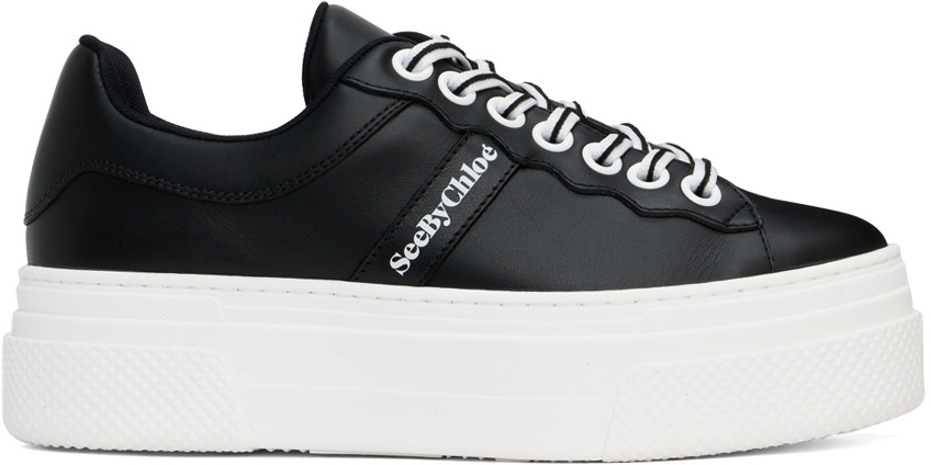 【関税込み】See by Chloe ブラック Essie スニーカー See by Chloé Black Essie Sneakers Chloe