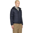 Moncler Navy Solienn Hooded Short Down Jacket