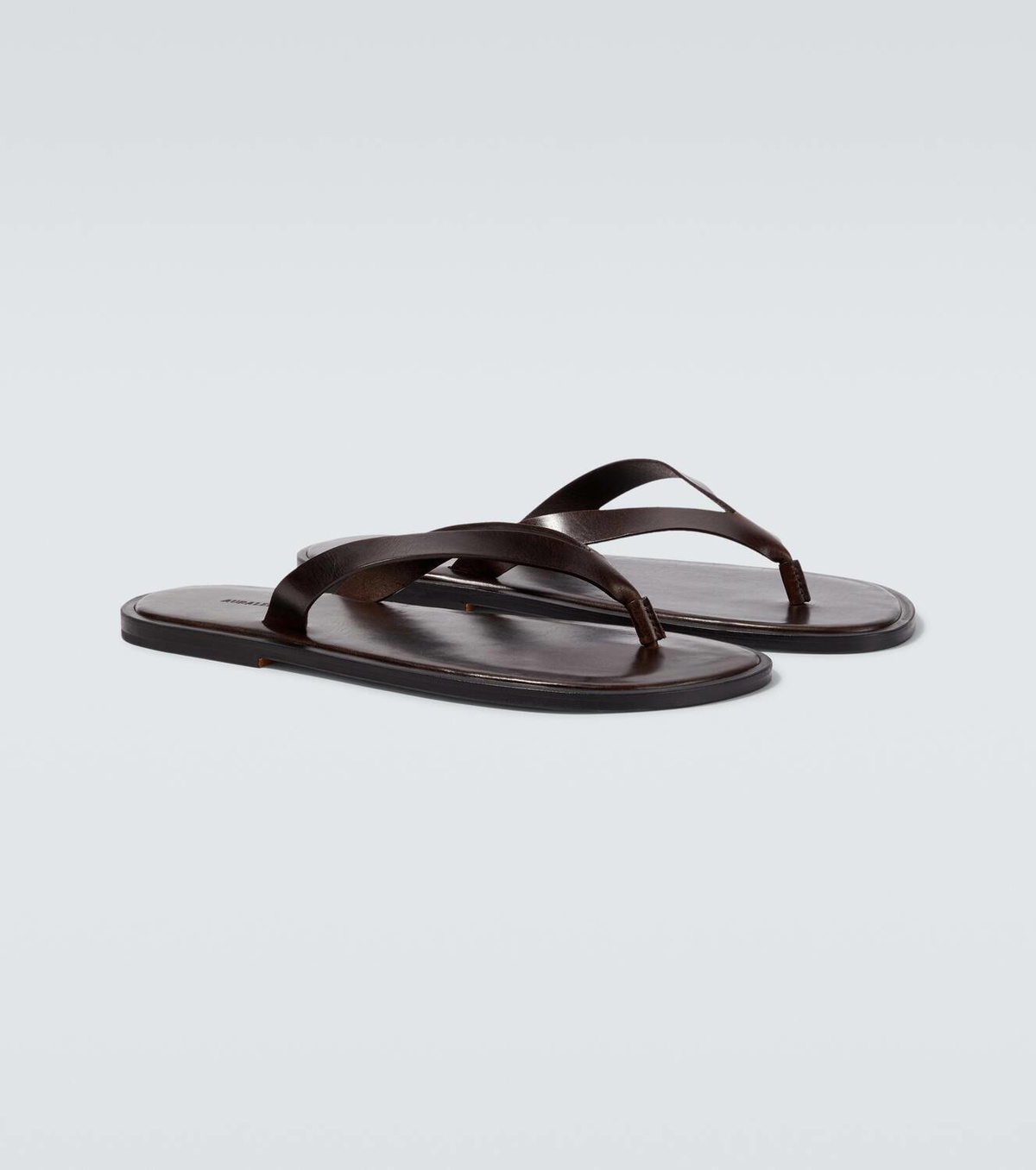 靴 25SS AURALLE LEATHER TONG SANDALS 27cm Auralee Leather thong sandals Auralee