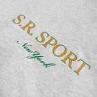 Sporty & Rich Wimbledon Crew Sweat in Heather Grey/Multi