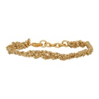 Acne Studios Gold Angel Bracelet