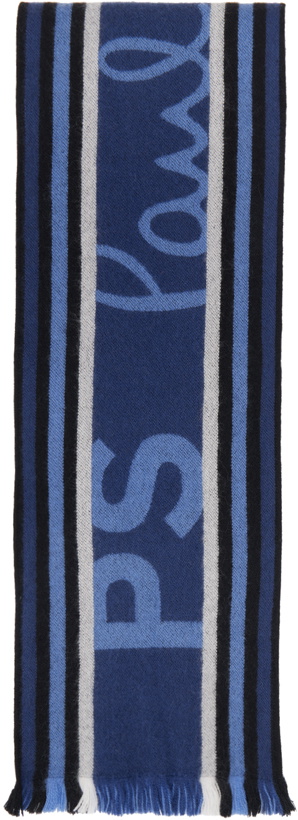 Photo: PS by Paul Smith Blue 'PS' Team Scarf