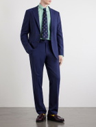 Polo Ralph Lauren - Straight-Leg Pinstriped Wool-Blend Suit Trousers - Blue