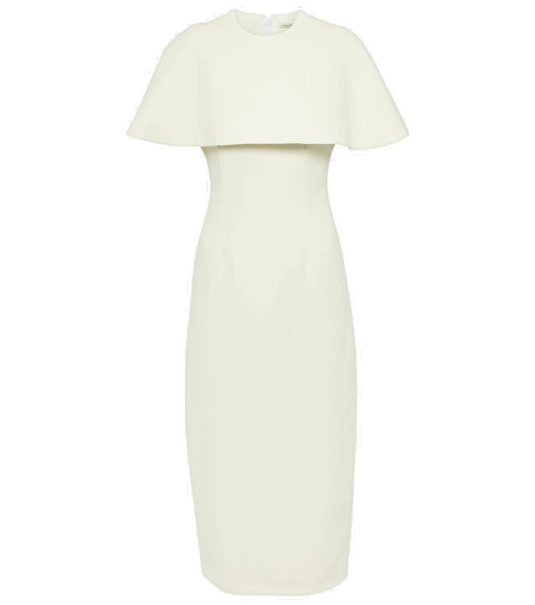 Emilia Wickstead Elham cape crêpe midi dress Emilia Wickstead