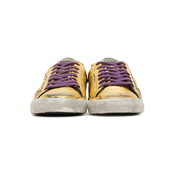 【関税&送料込】Golden  Deluxe Brand Multicolor Leather Golden Goose Super-Star leather sneakers Golden Goose Deluxe