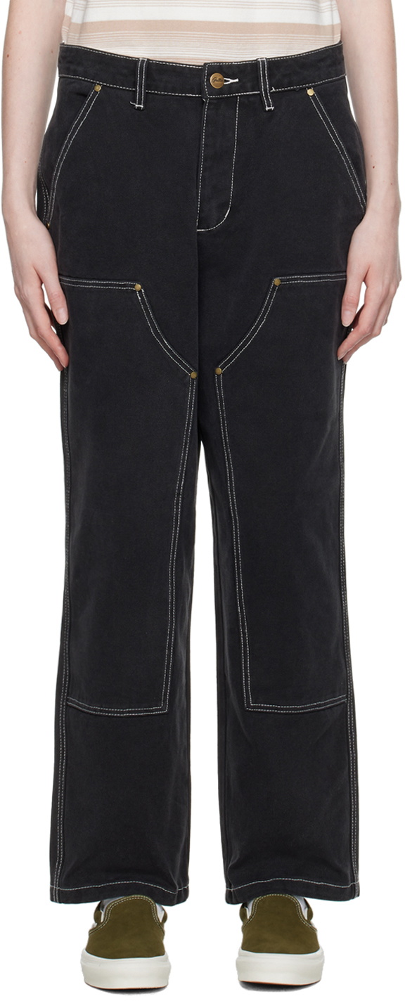Butter Goods Black Double Knee Trousers