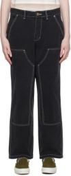 Butter Goods Black Double Knee Trousers