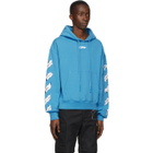 Off-White Blue Airport Tape Hoodie