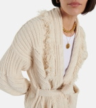 Golden Goose - Embellished jacquard knit cardigan