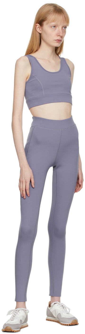 VAARA Purple Keyhole Back Sport Bra